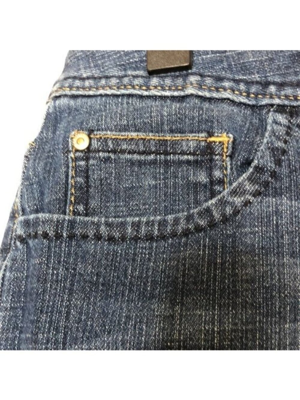 Tommy Hilfiger Womens Blue Denim Mini Jean Skirt Pockets Size 12 - Picture 3 of 7